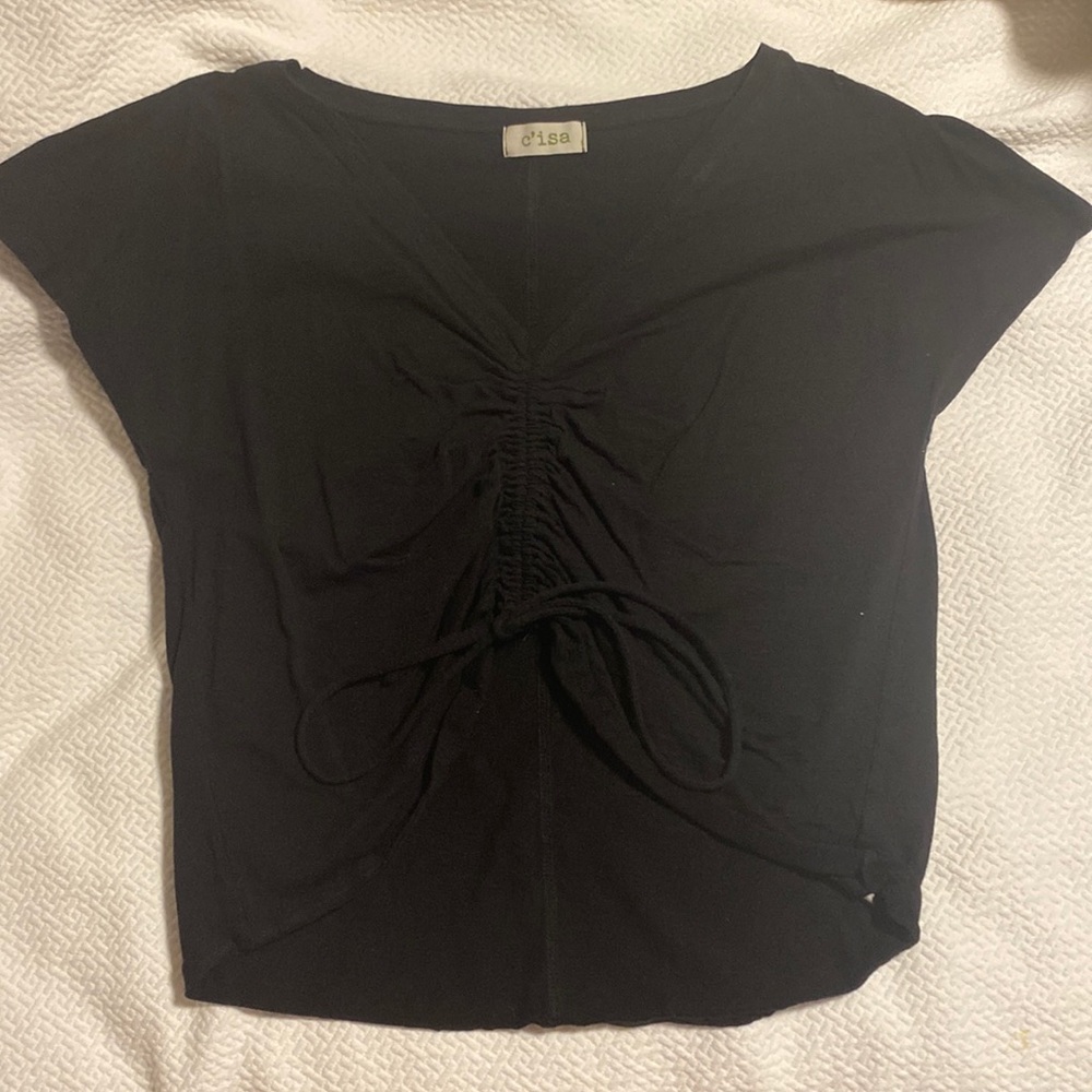boutique cinchable crop top